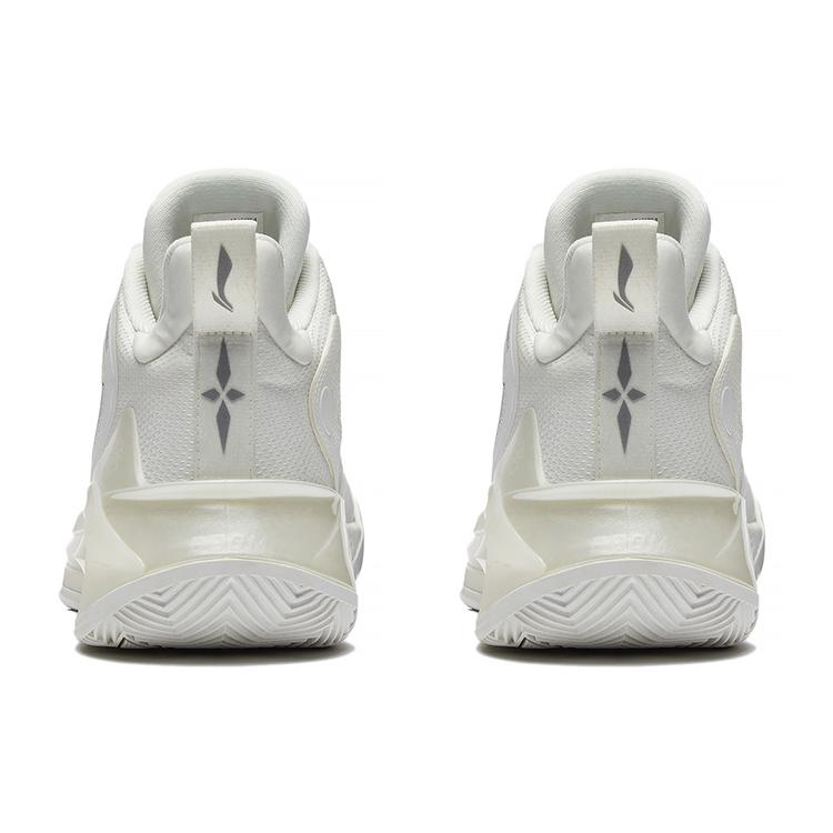New LiNing Liren 3 White Pearl Cushioning Anti Slip And Wear Resistant High Top Basketball Shoes Mist White ABAS089-1