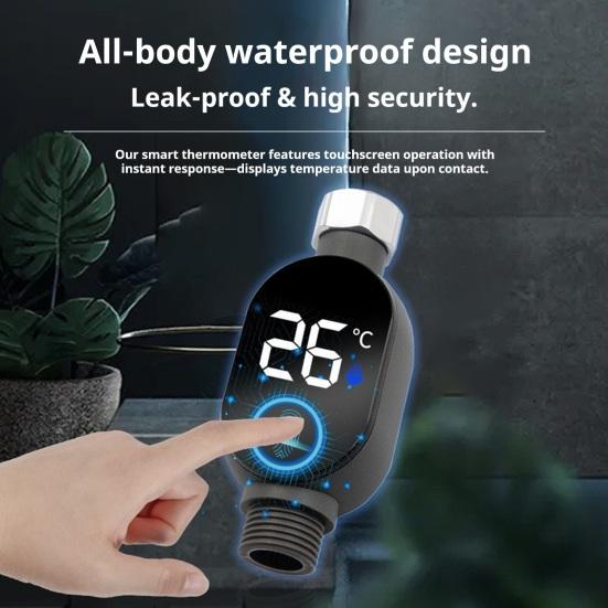 Termometru de Duș Monitorizare Precisă a Temperaturii Apei Tester cu LED Termometru de Baie Afișaj de Siguranță Hidroenergie Impermeabil