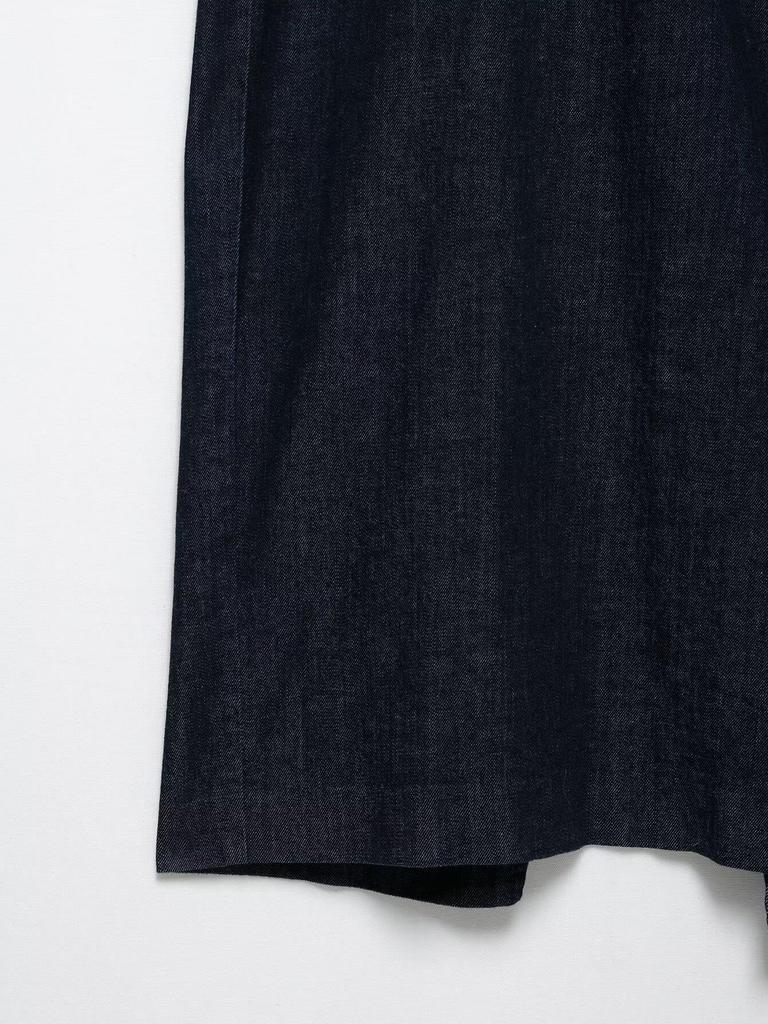 TAOP&ZA Elegant Round Neck Sleeveless Denim Dress with Waist Tie - Women's Spring/Summer Fashion