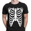 Skeleton Ribs Halloween Ribcage Bones Horror Scary Funny Unisexs T Shirt Top Djv