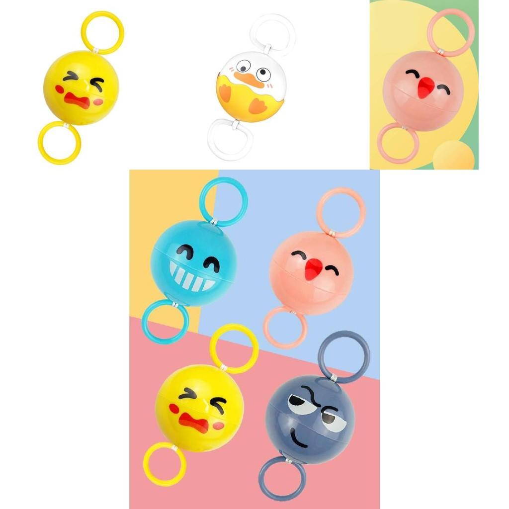 New Cute Whistle Ball Colorful Light Up Spinning Toy For Kids Eye Coordination Fun