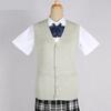 Japanese Girl College Students Sweater Waistcoat V-neck JK Uniform Knitted Cardigan Vest Campus Spring And Autumn Daily Clothes