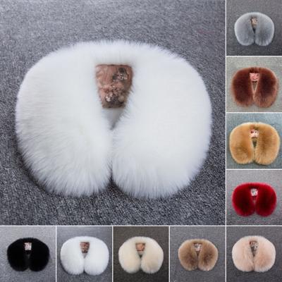 Colar falso engrossado macio fofo pele sintética cor sólida resistente ao frio à prova de vento unisex inverno pescoço mais quente cachecol feminino masculino pescoço envoltório