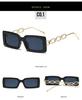 2024 Women's UV400 Square Chain Sunglasses - Versatile & Stylish