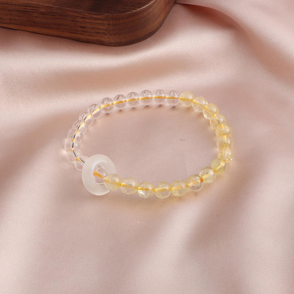 Bracelet Natural Citrine White Crystal Bracelet Pixiu Chinchilla Running Ring Fashion Versatile Douyin Explosion