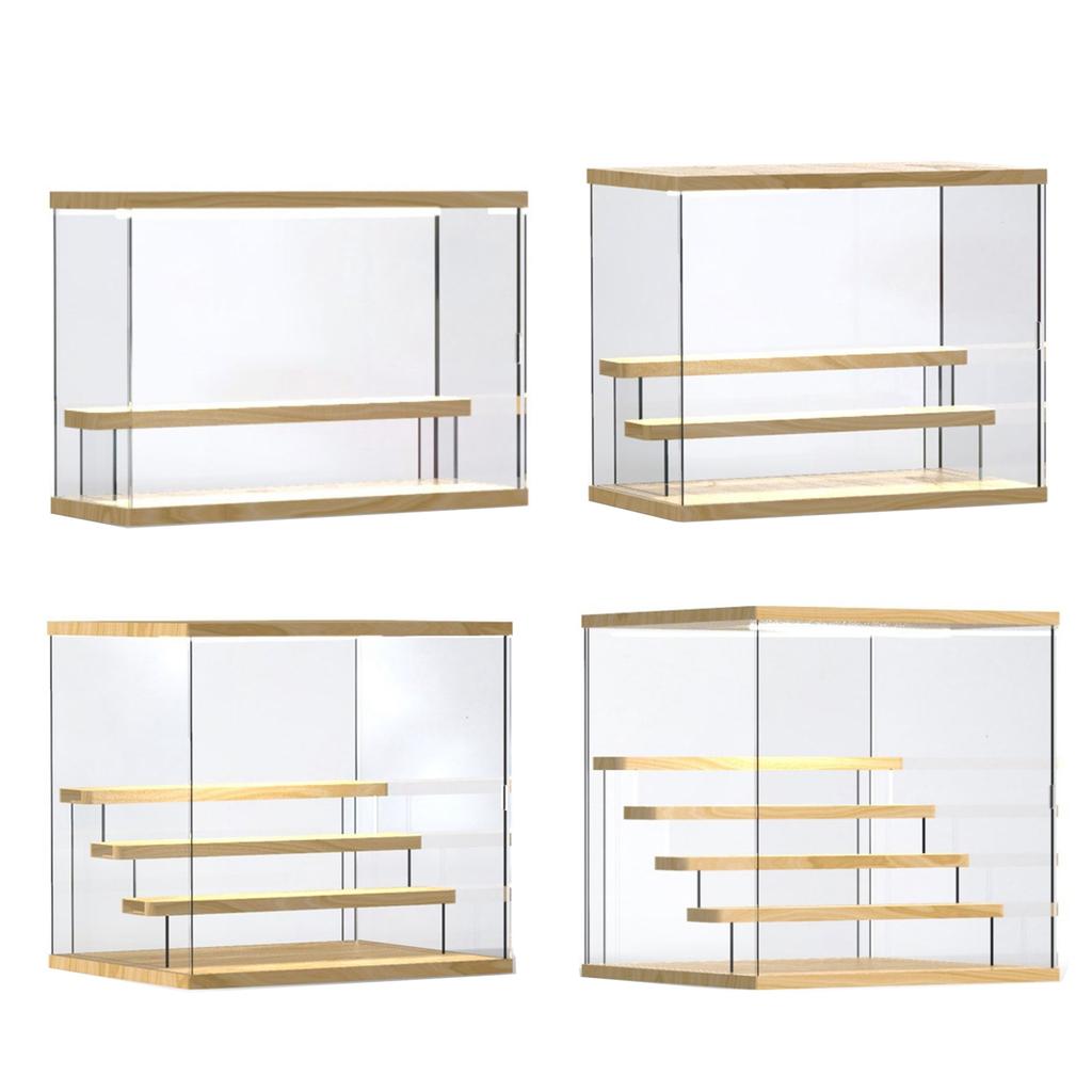 Dustproof Acrylic Showcase Small Toy Display Box Clear Storage Cube Display Case Suitable for Displaying Collectibles