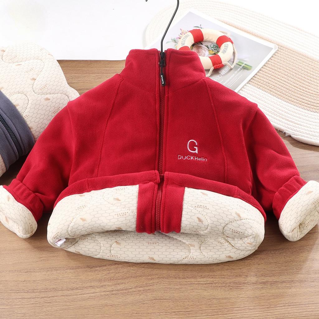 Dětská nová zimní zateplená bunda čtyři v jednom zesílená zateplená bunda pro chlapce a dívky