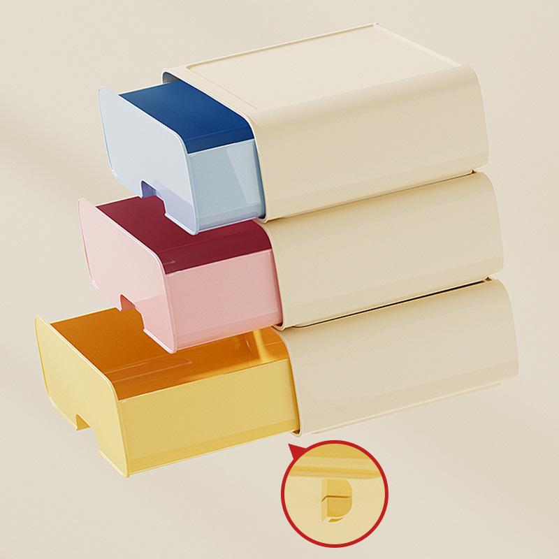 Dopamine Cute Drawer-Style Storage Box for Cosmetics, Jewelry, and Office Supplies