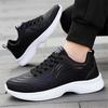 Fashion Round Tip Ecoleather Link Vip Woven Black Shoes Men Sneakers Men's Sneakers 49 Size Sports Functional Classical Upper