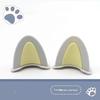 Soft ABS Bear Ear Helmet Decorations 1 Pair Adorable Appearance Easy to Install for Outdoor Riding Sports Helmets