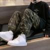 Pánské volné kalhoty Camouflage Více kapes Elastický pas U kotníků stažené Streetwear Jaro Podzim Hip Hop Volné kalhoty na sport