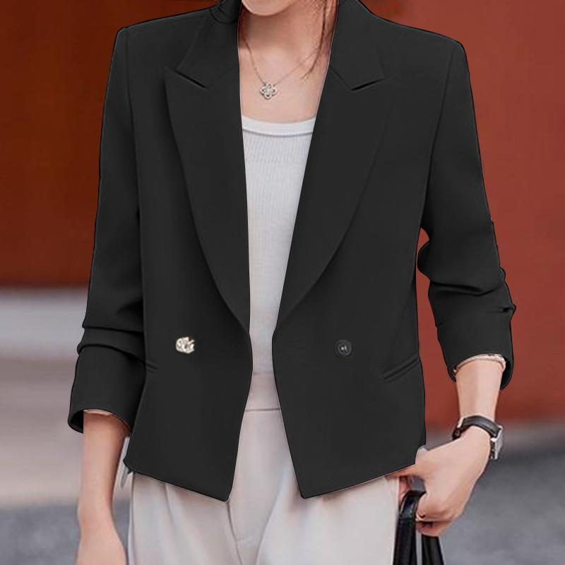 ZANZEA Women Casual Notched Lapel Long Sleeve Loose Thin Cardigan Tops