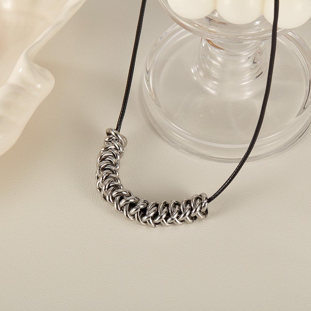 Titanium Steel Necklace for Men and Women - Fashionable, Trendy, and Versatile Design