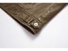 Men's Retro PU Leather Motorcycle Jacket with Pockets
