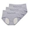 3Pcs Women's Menstrual Underwear Leakproof Briefs Ladies Comfortable High Waist Panties Hygienic Plus Size Pants L-4XL