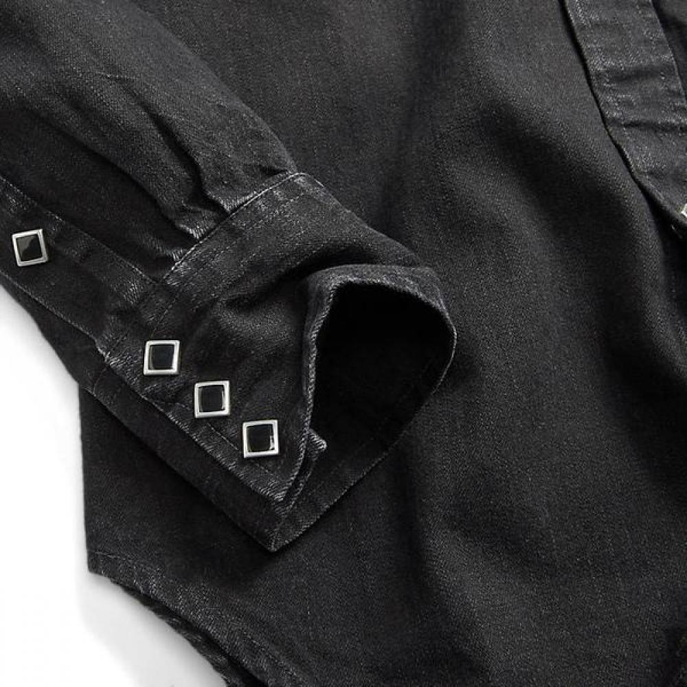 Rrl Slim Fit Denim Western Shirt  Mnrrwov16820281001 