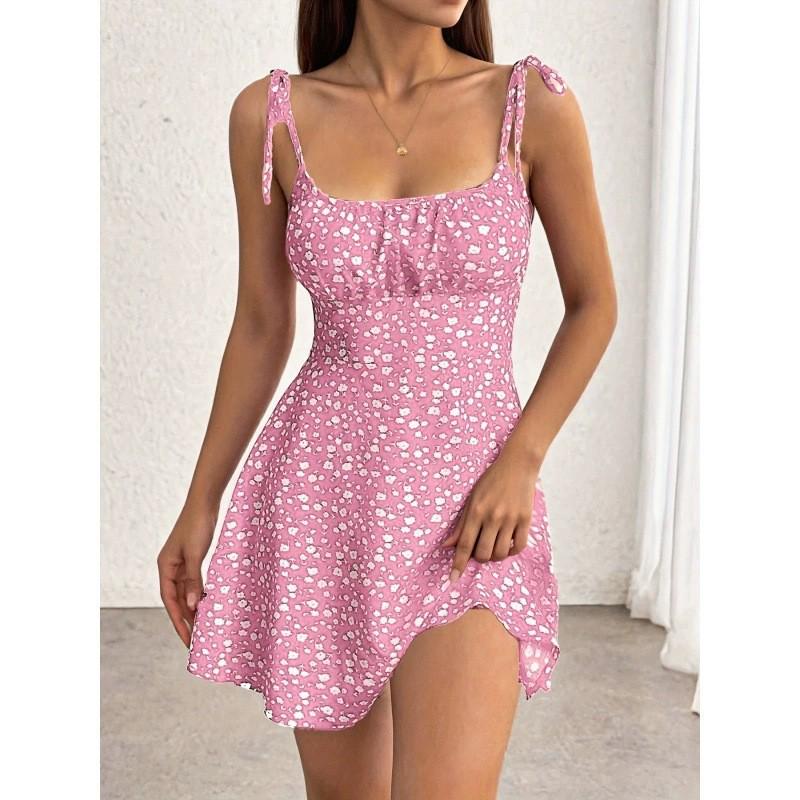 Spring Collection: Sweet Waist-Hugging A-Line Short Skirt - 2025 European & American Casual Dress
