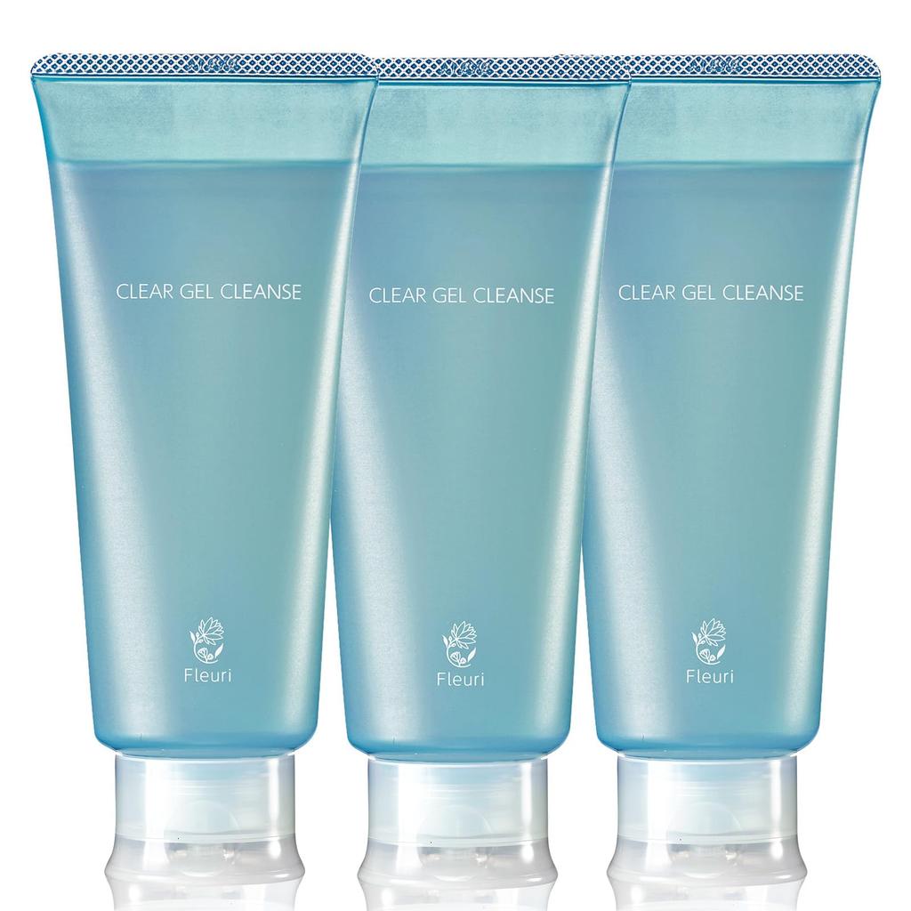 Fleuri Klares Gel Reinigung AC Reinigungsgel Make-up Entferner für Poren & Mitesser, Peeling-Pflege für empfindliche, trockene, fettige Haut, Azelainsäure
