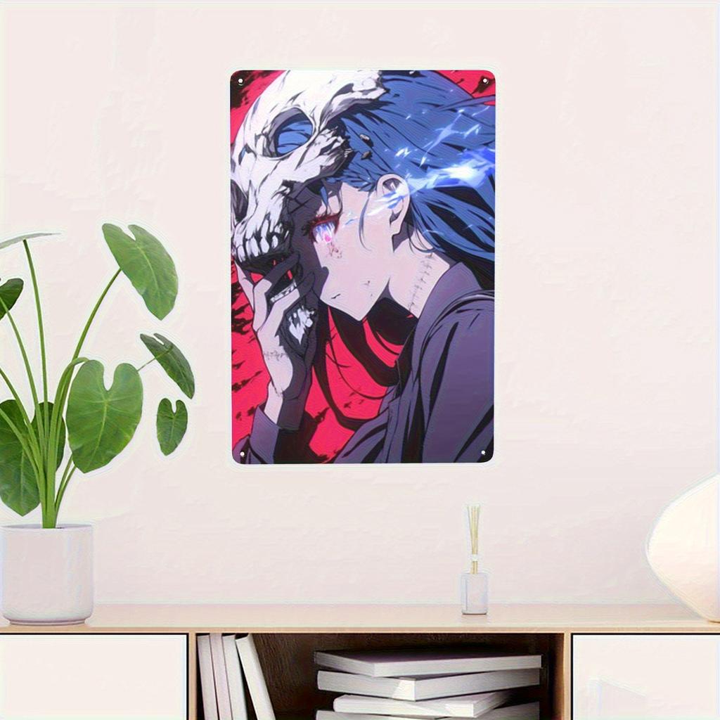 Handcrafted Bohemian Tinplate Wall Art Vibrant 2D Iron Metal Painting for Home Decor, Unique Gift, Living Room, Bedroom, Office