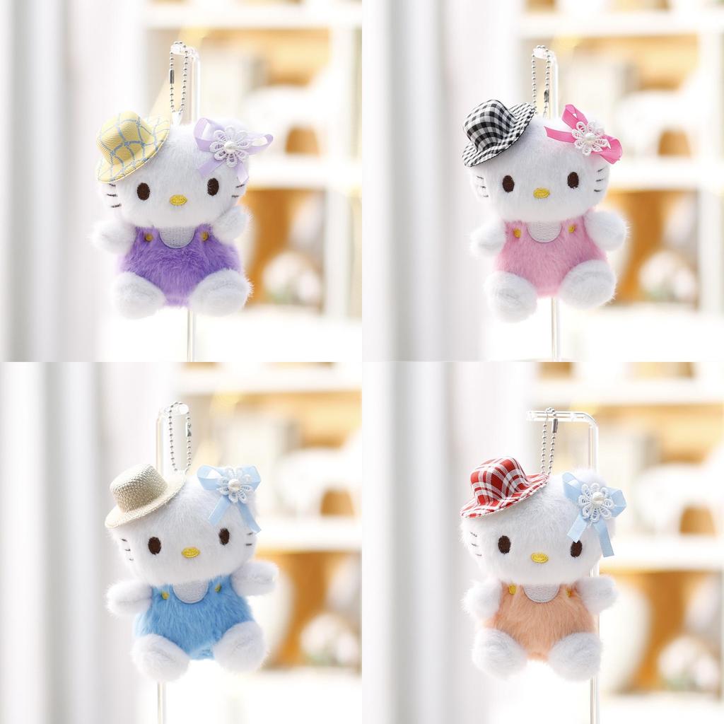 Hello Kitty Plush Toy Cartoon Stuffed Animal For Girls Bag Pendant Decor
