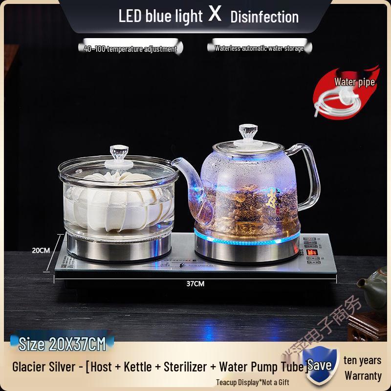 Smart Electric Glass Kettle with Auto Power Off and Insulation for Tea Ceremonies