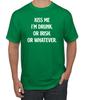 Kiss Me Im Drunk Irish Whatever Funny Drinking St Patricks Day Men T- Shirt
