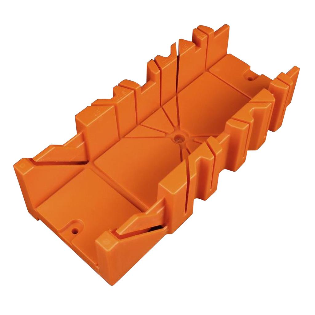 14 inch Mitre Box with Movable and Non slip Jaw for Back Saw Slot Angles 45 22.5 90 Degrees Cuts Sawing and Clamping