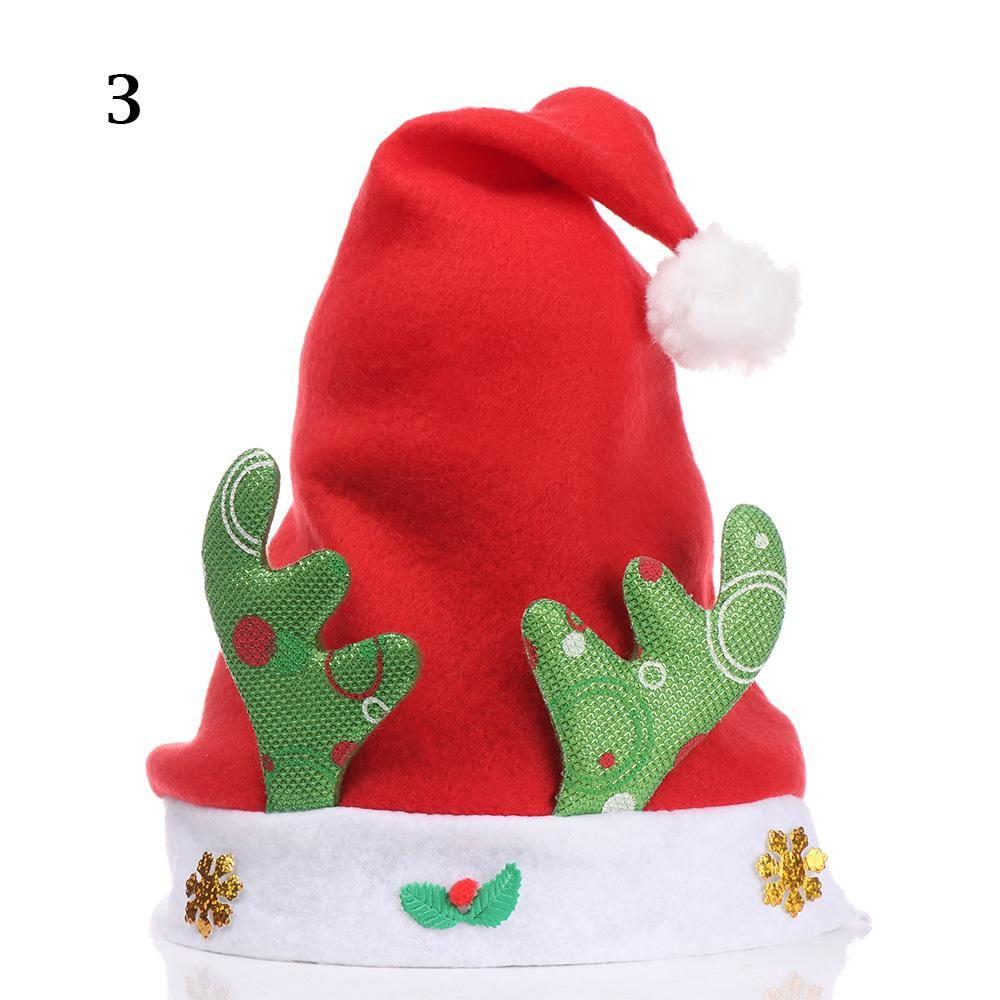 

Soft Santa Claus Gifts Accessories Snowman Cap Xmas Decoration Christmas Hat Party Costume Props 3