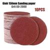 10pcs 6inch 150mm Sanding Discs Grit 60 Polishing Pads for Fiberglass Surfaces