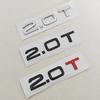 3D ABS Black Red 2.0T Logo Letters Car Rear Trunk Badge Emblem For A4 A5 A6 A7 A8 Q3 Q5 Q7 Q8 Car Sticker Accessories