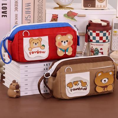 Large Size Bear Pencil Case Cute Design School Stationery Bag  Student Stationery