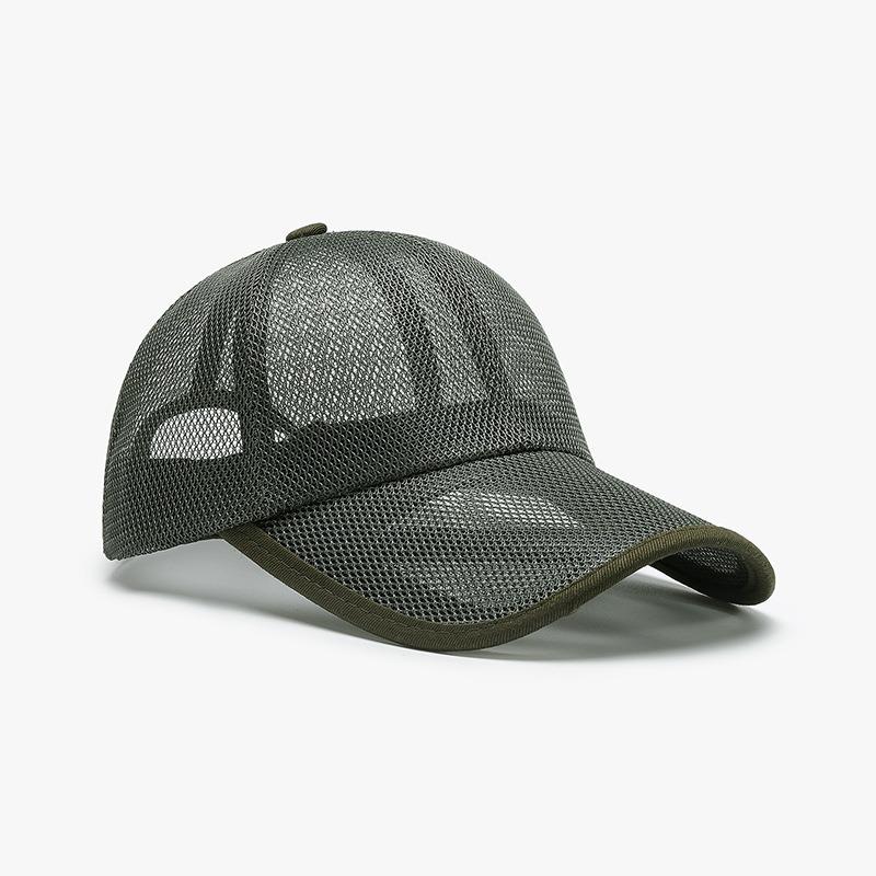New Summer Breathable Mesh Baseball Cap Men's Hollow Brim Outdoor Sports Sun Protection Women's Sun Hat
