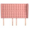 VidaXL Tête de lit avec oreilles Rose 147x23x118-128 cm Velours3118443