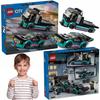 Lego City Bricks Racing Car and Car Carrier Gift For 6,7,8 Year Old