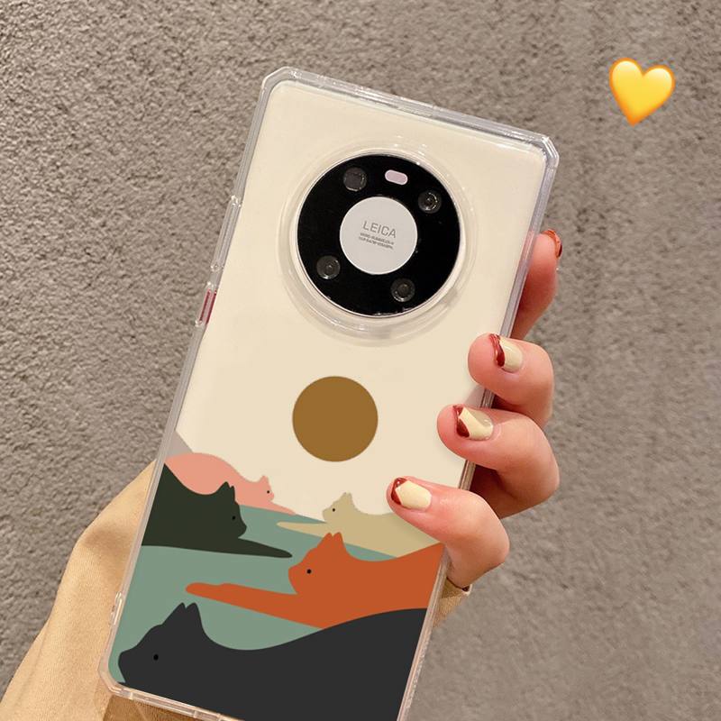 Custodia per telefono Cat Monte Fuji Giappone Paesaggio per Samsung S20 ULTRA S30 per Redmi 8 per Xiaomi Note10 per Huawei Y6 Y5 cover
