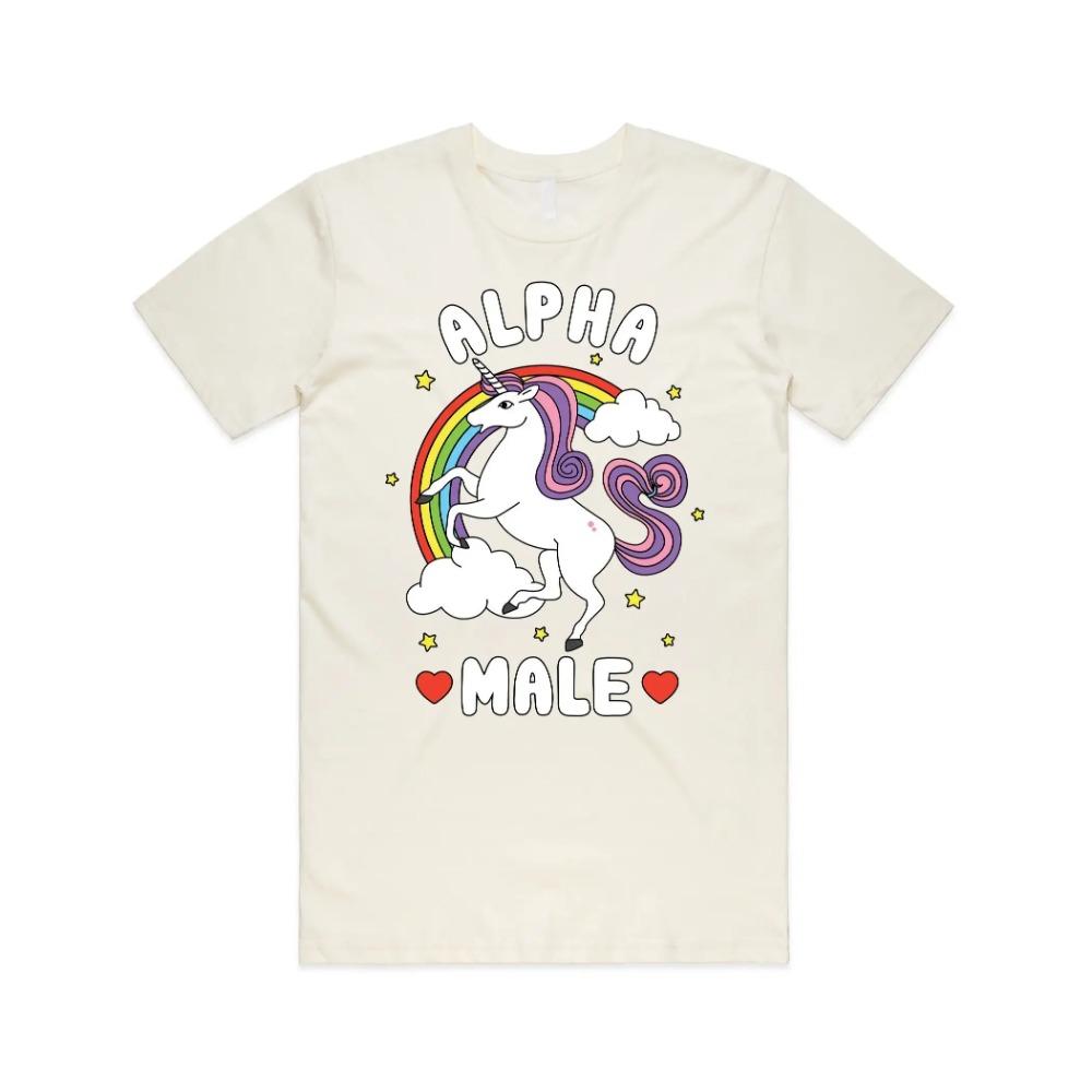 

Fashion Funny Alpha Male Cute Print Casual Short Sleeve T-Shirt For Spring Summer basics O-collar Women s Clothing XXXXXL небесно-голубой