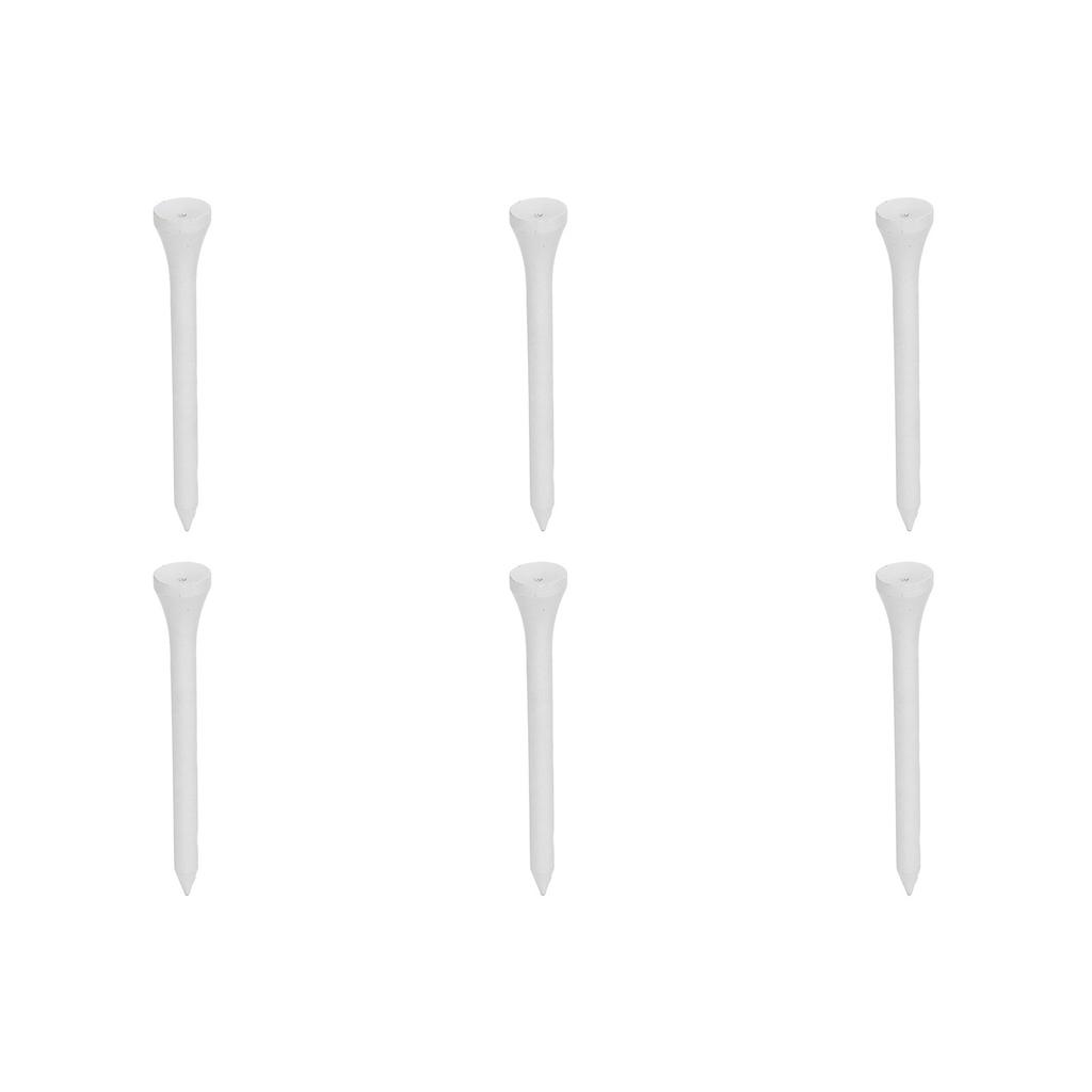 50Pcs Golf Tee Holder Maple Wood White Long Ball Base Set Kit for Outdoor Sports 70mm  2.76in