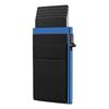 RFID-Protective Ultra-Thin Aluminum Card Holder - Anti-Skimming Metal Sleeve with Side Push Design.