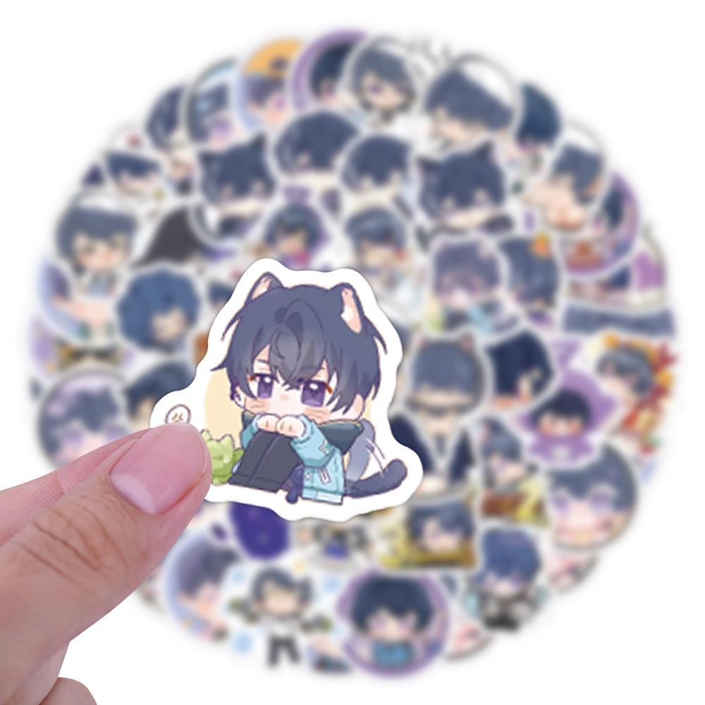 100 "Tears of Themis" Lu Jinghe Big Head Sticker Sheets for Phone Cases, Notebooks, and Planners.