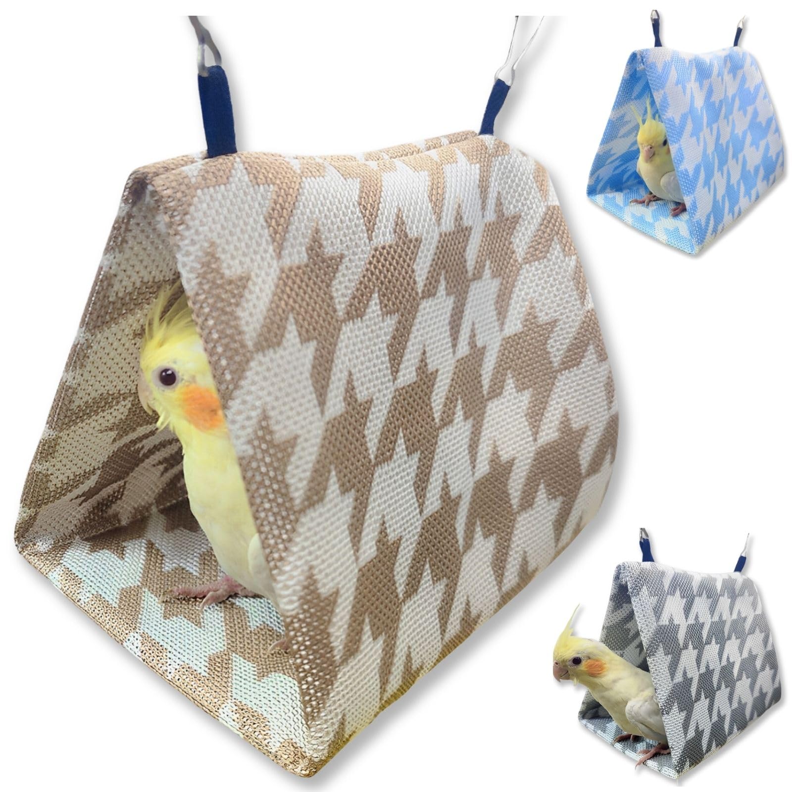 

Leap Raupe Bird Tent Nest Summer Houndstooth Bird s (Brown, S) коричневий