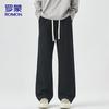 ROMON Men's Loose Straight-Leg Casual Pants