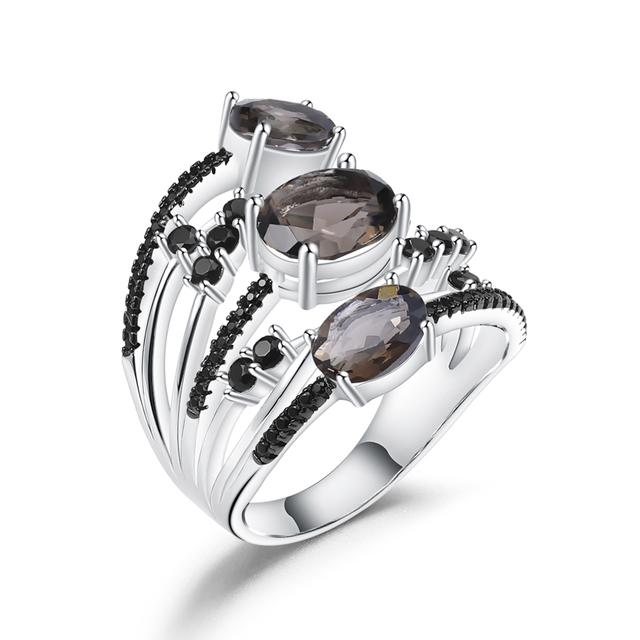 

Gb 925 пробы серебро штабелируемое юбилейное кольцо 4,0 карата натуральный красный гранат кольца с камнем для женщин ювелирные изделия 8