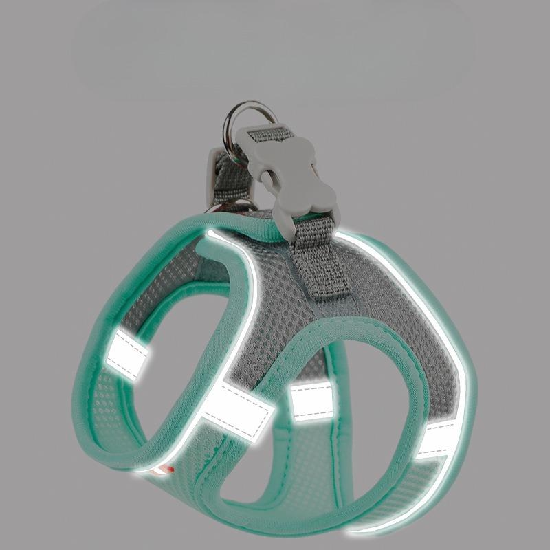 Pet Chest and Back Strap Vest Style Dog Leash, Reflective and Breathable Dog Leash, Pet Supplies