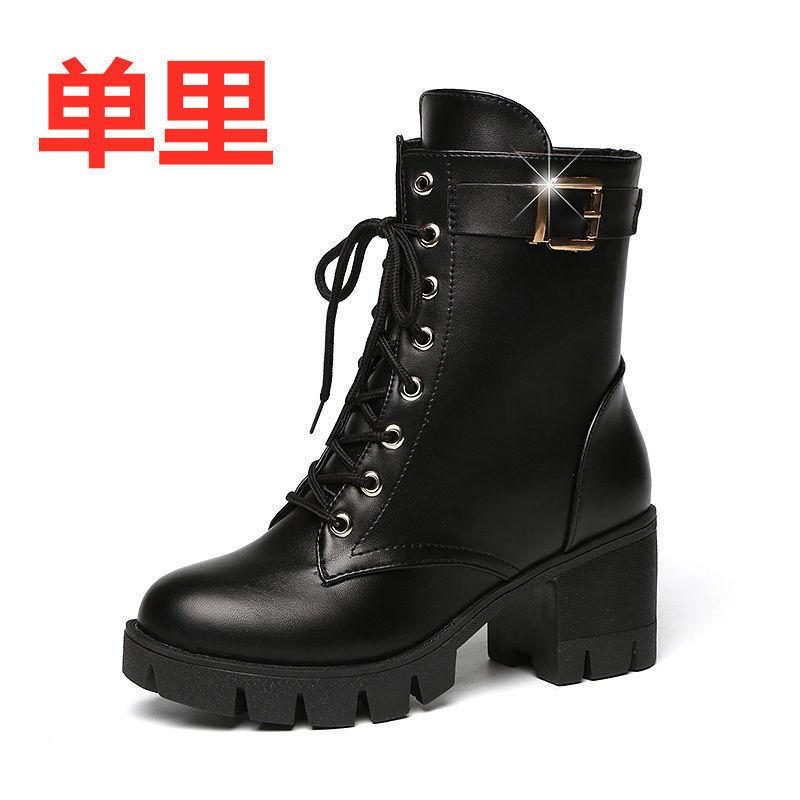 

Короткие ботинки женские зимние полусапожки женская обувь женские ботинки толстый каблук ботинки Мартина женские высокие каблуки кожаные ботинки бархатные женские хлопковые туфли 42