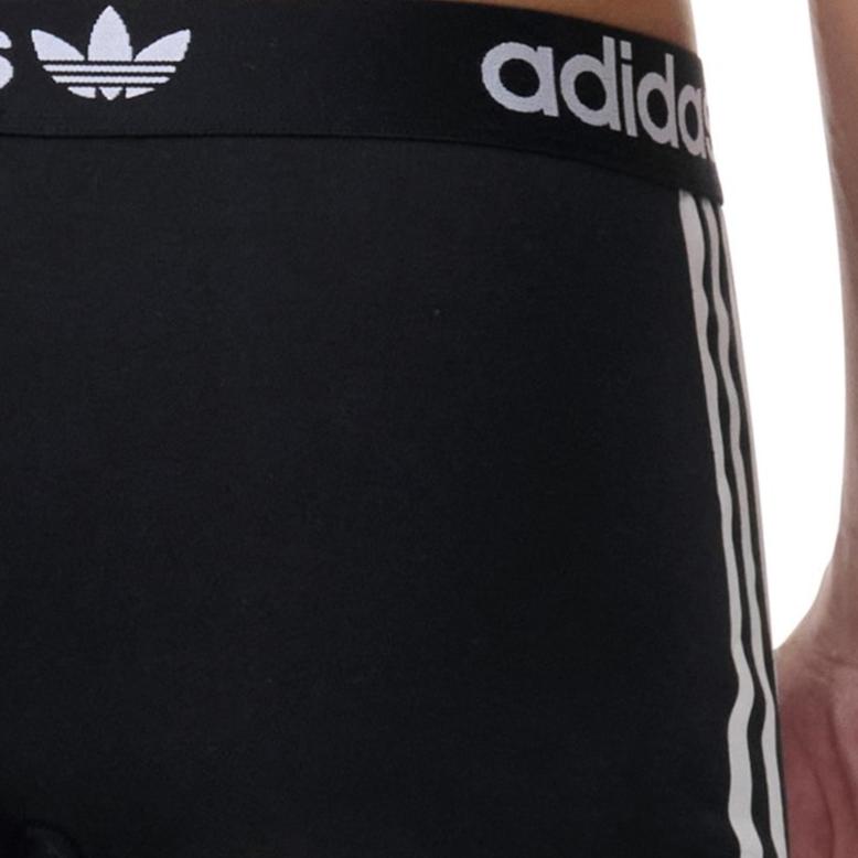 adidas Originals Logo Pattern Stretch Breathable Underwear 3-Pack Men Underwear Black 4A1M56-000