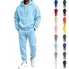 Men's Up Hoodie and Jogger Sweatpants 2 Piece Set Casual Outfit