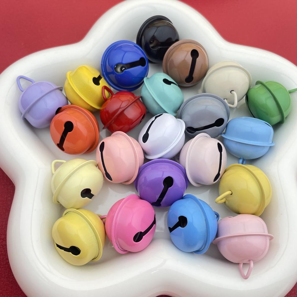 22mm Multicolor Bell Pendant Charm for DIY Keychain or Christmas Tree