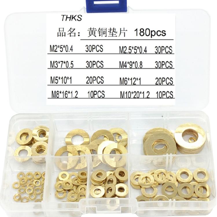 Brass Flat Washer M2M2.5M3M4M5M6M8M10 Solid Brass Gaskets Copper Metal Pad