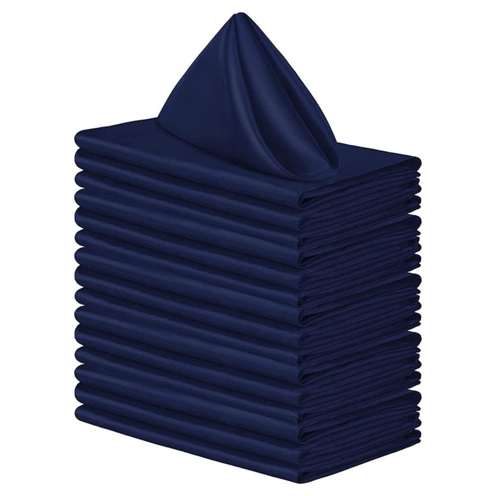 10pcs Soft Satin Napkin 30x30cm Table Napkins High-end Dinner Napkins  Event