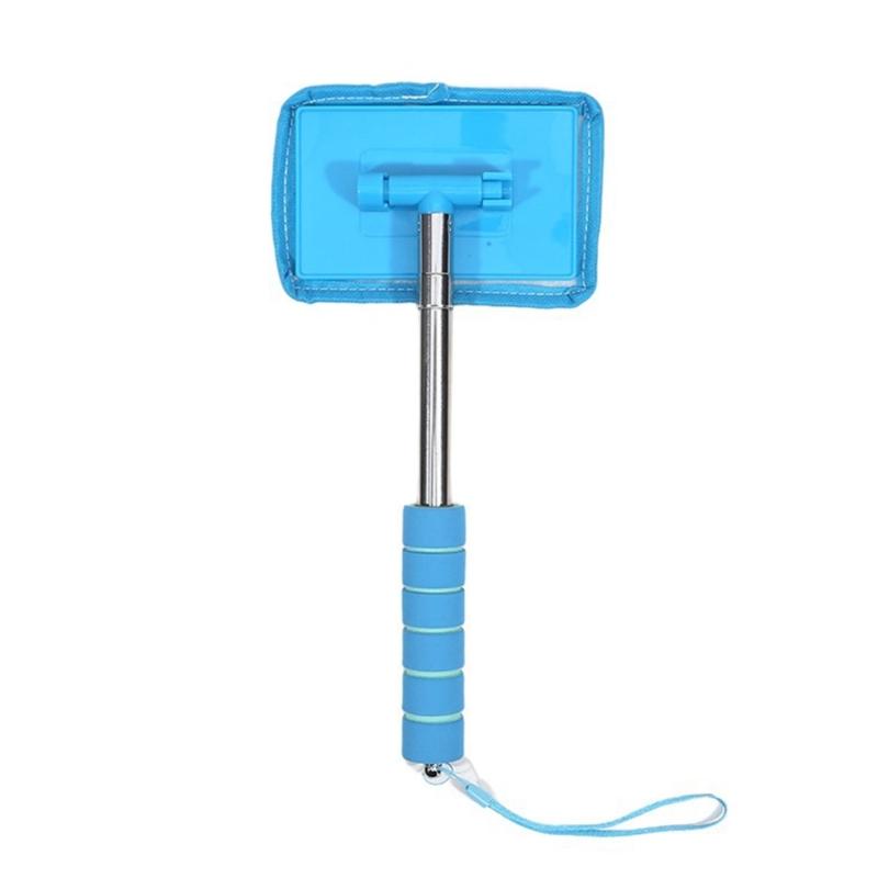 Telescopic Handheld Automotive Windshield Cleaner With Adjustable Length Stainless Plastic Wiper Tool For Universal Use